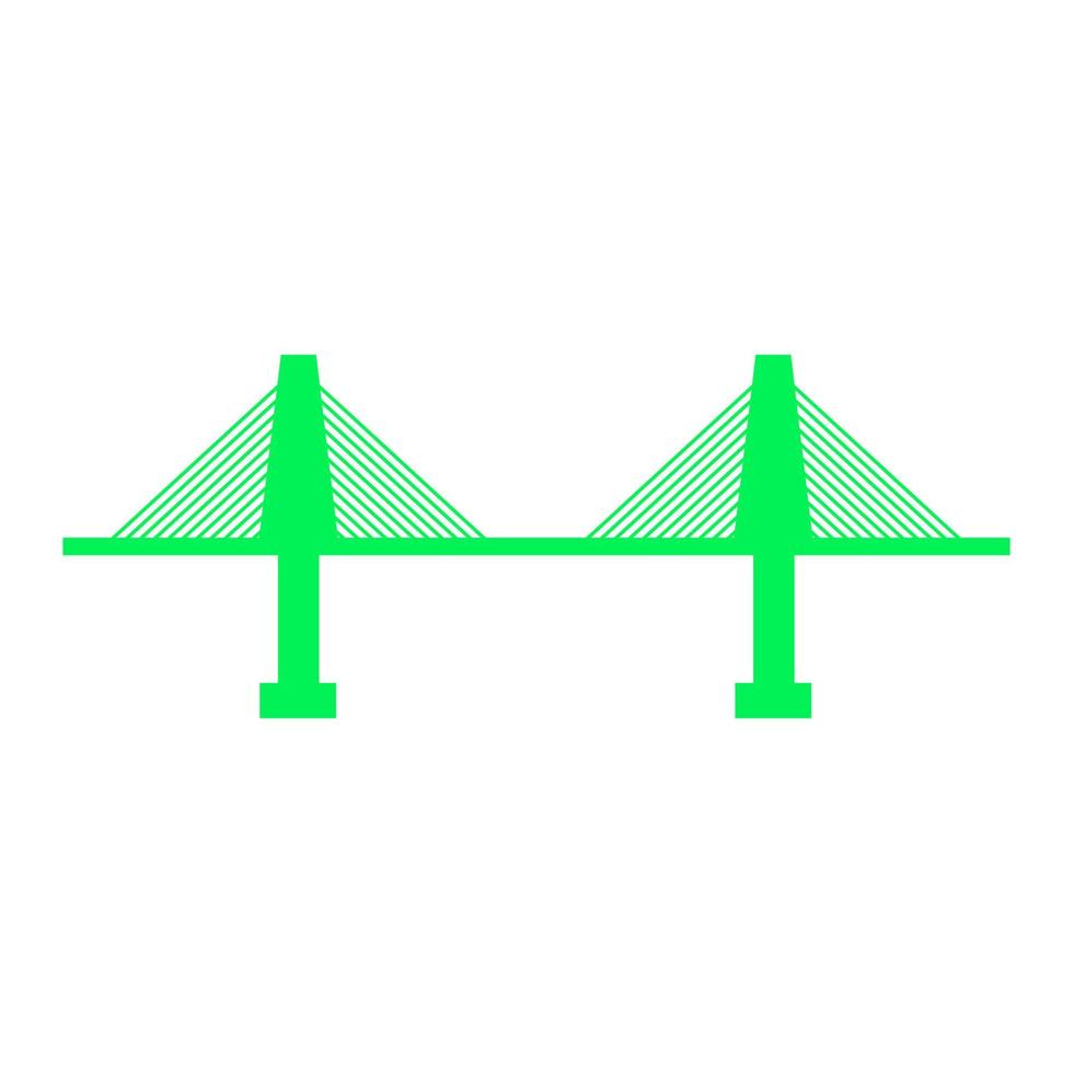 puente sobre fondo blanco vector