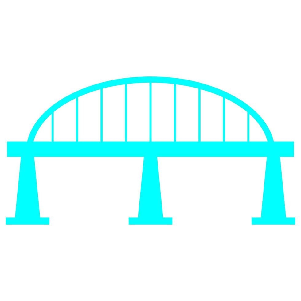 Bridge on white background vector