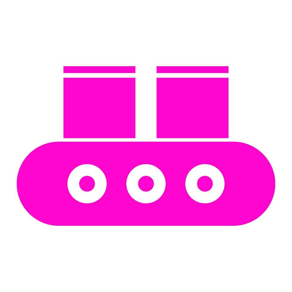 Conveyor belt on white background vector