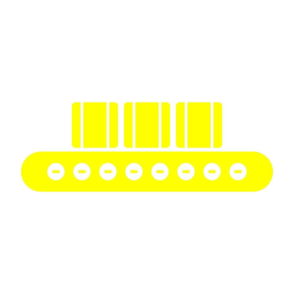 Conveyor belt on white background vector
