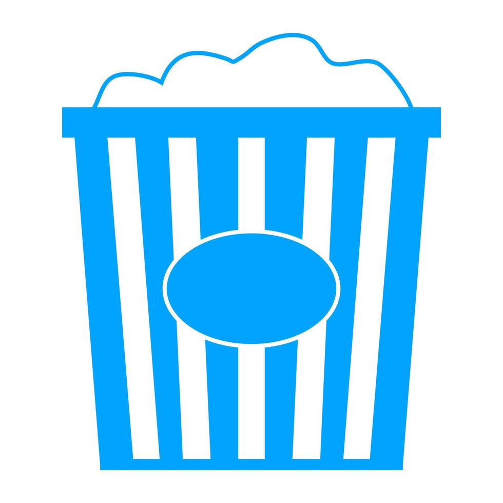 Popcorn on a white background vector
