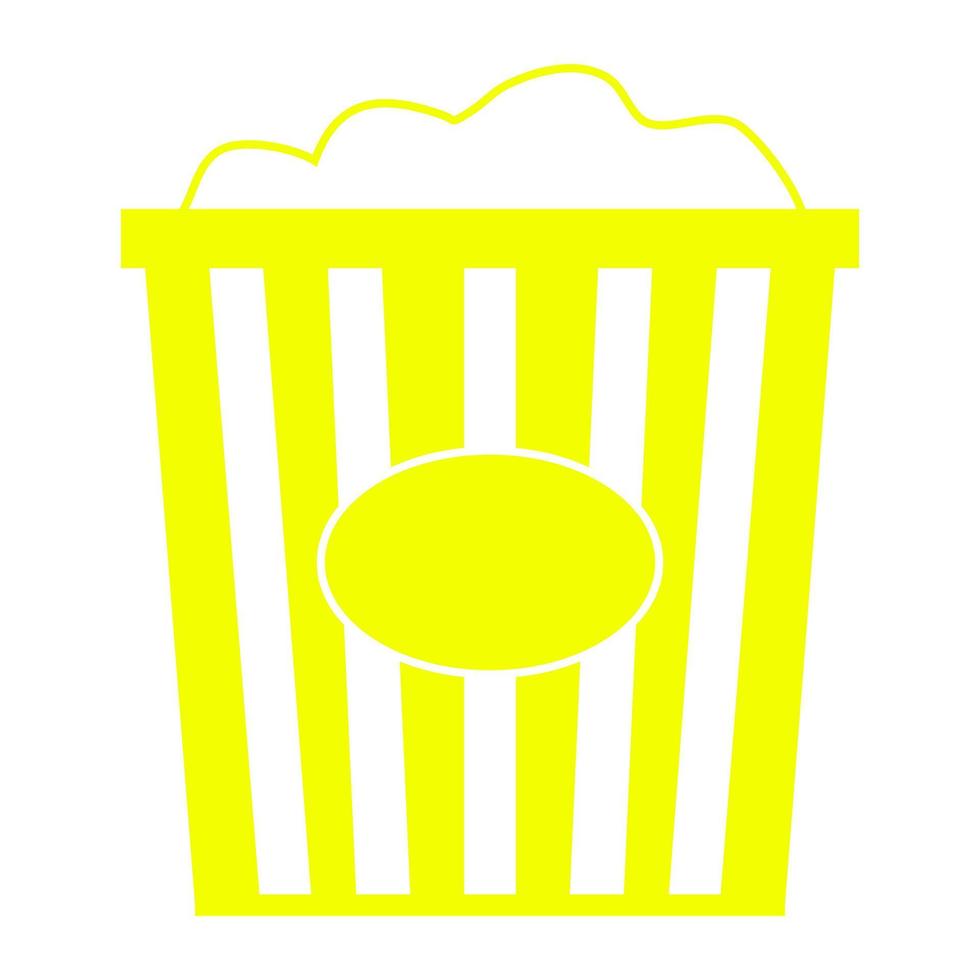 Popcorn on a white background vector