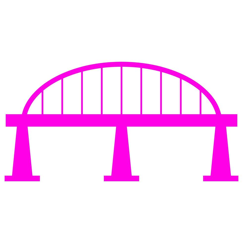 puente sobre fondo blanco vector