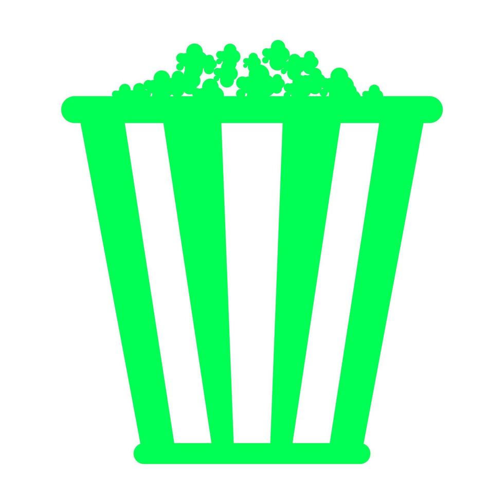 Popcorn on a white background vector