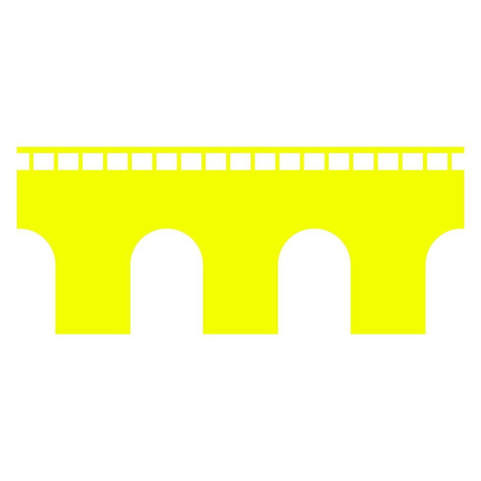 Bridge on white background vector