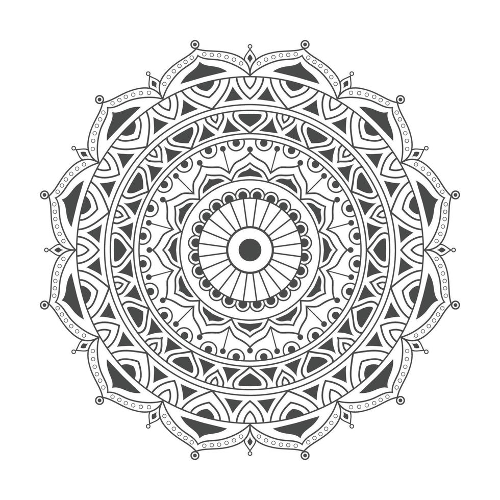 Mandala design for coloring page vector