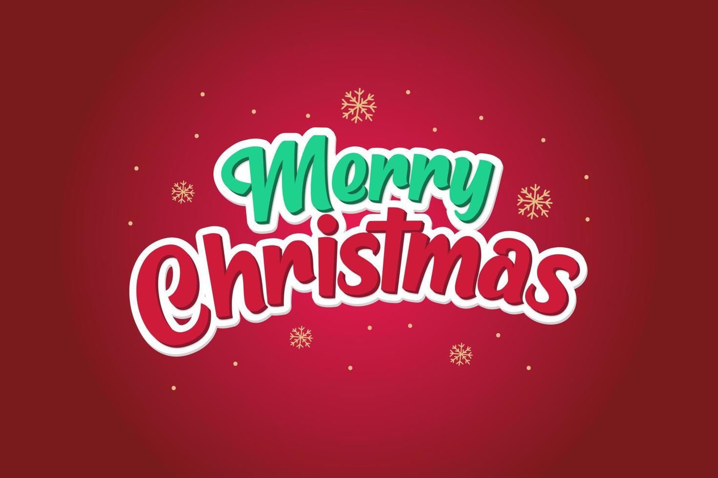 Happy Merry Christmas with Snow Background, suitable for banner, decoration vector