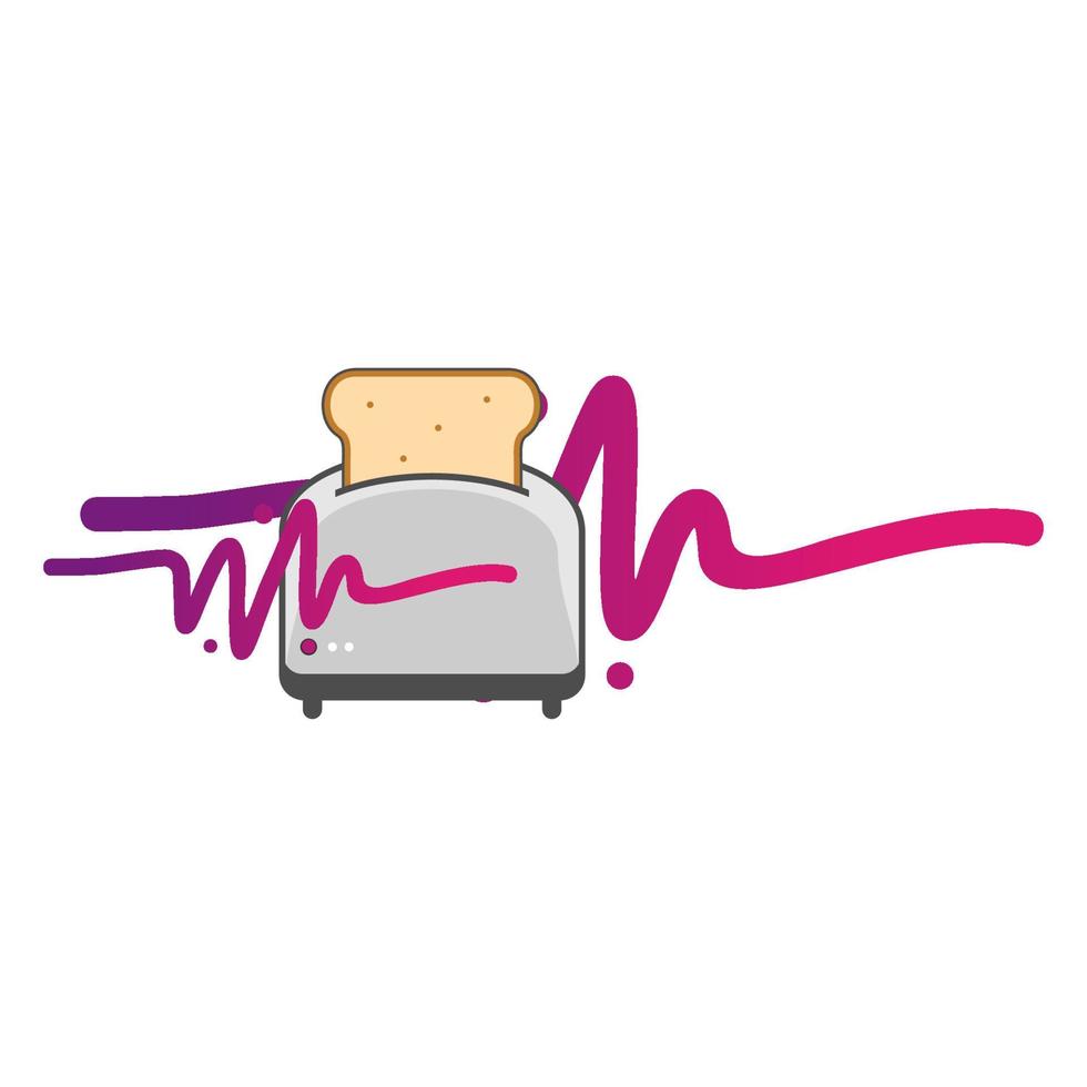 Illustration Vector Graphic of Toaster Logo. Perfect to use for Technology Company