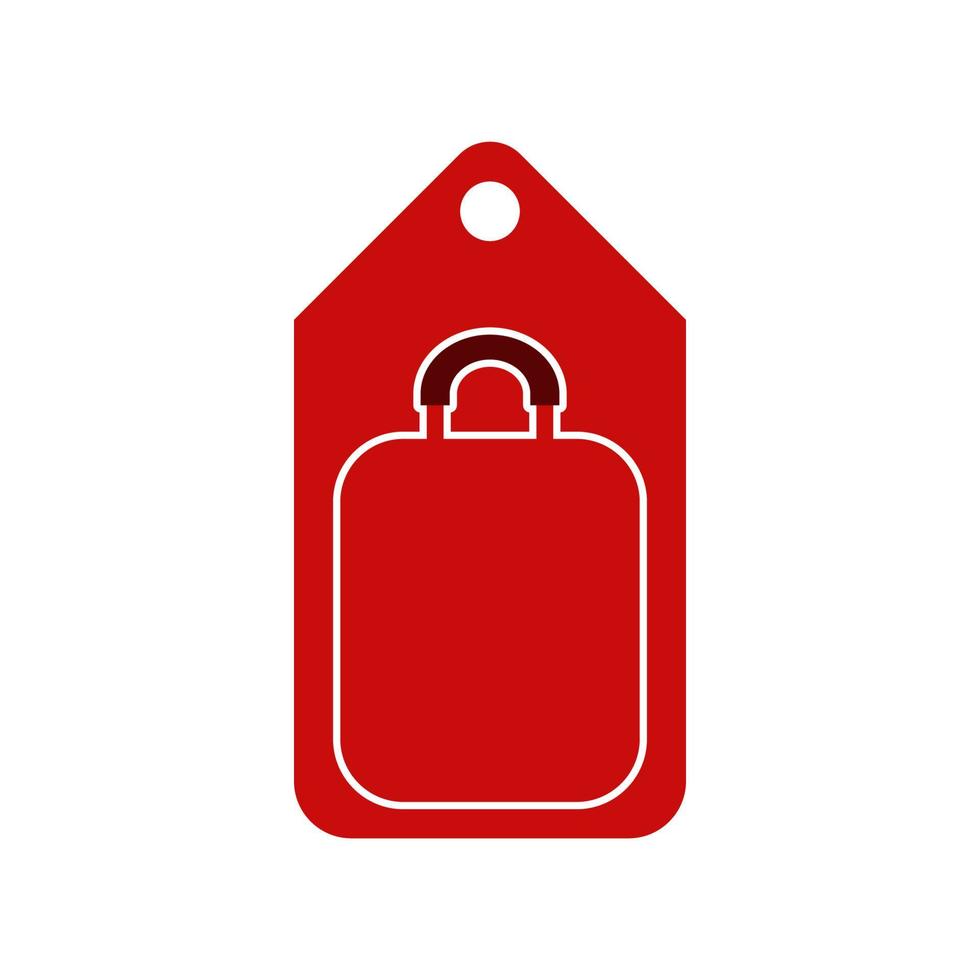 Illustration Vector Graphic of Suitcase Price Tag Logo. Perfect to use for Technology Company