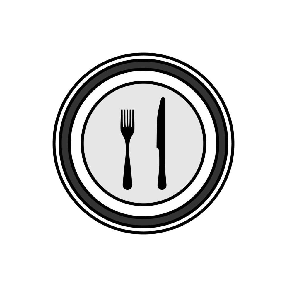 Illustration Vector Graphic of Food Plate Logo. Perfect to use for Food Company