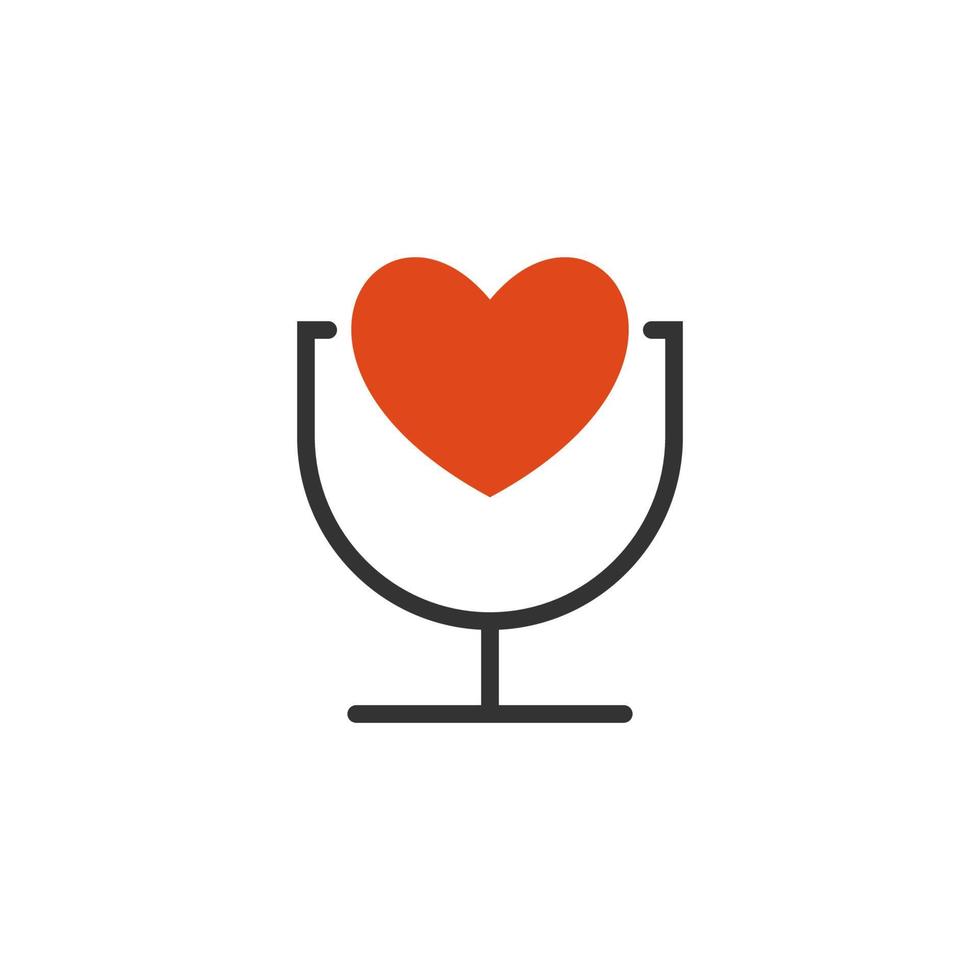 Illustration Vector Graphic of Love Podcast Logo. Perfect to use for Technology Company