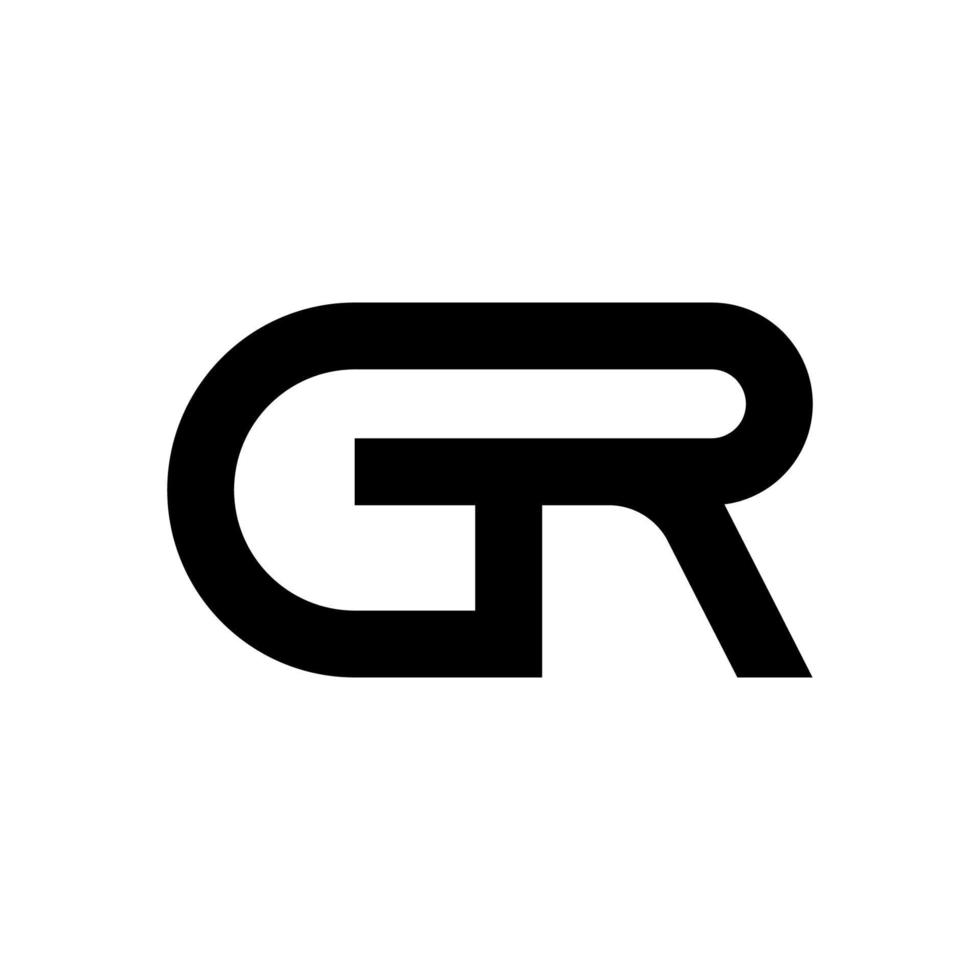 Illustration Vector Graphic of Modern GR Letter Logo. Perfect to use for Technology Company