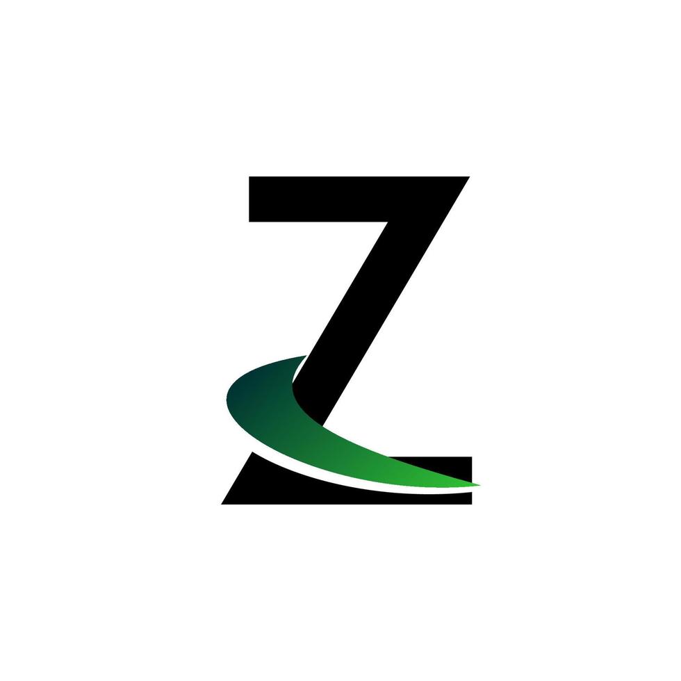 Gráfico de vector de ilustración de la letra z con concepto aéreo. perfecto para usar en empresas de tecnología
