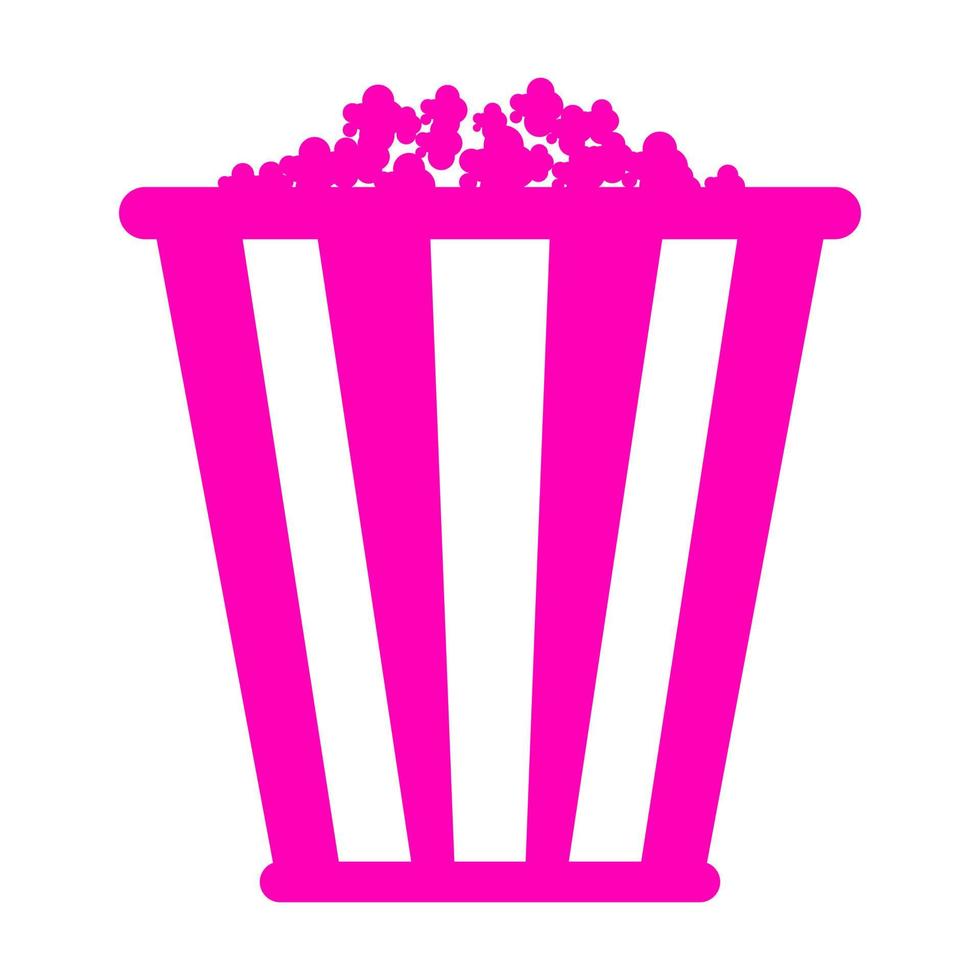 Popcorn on a white background vector