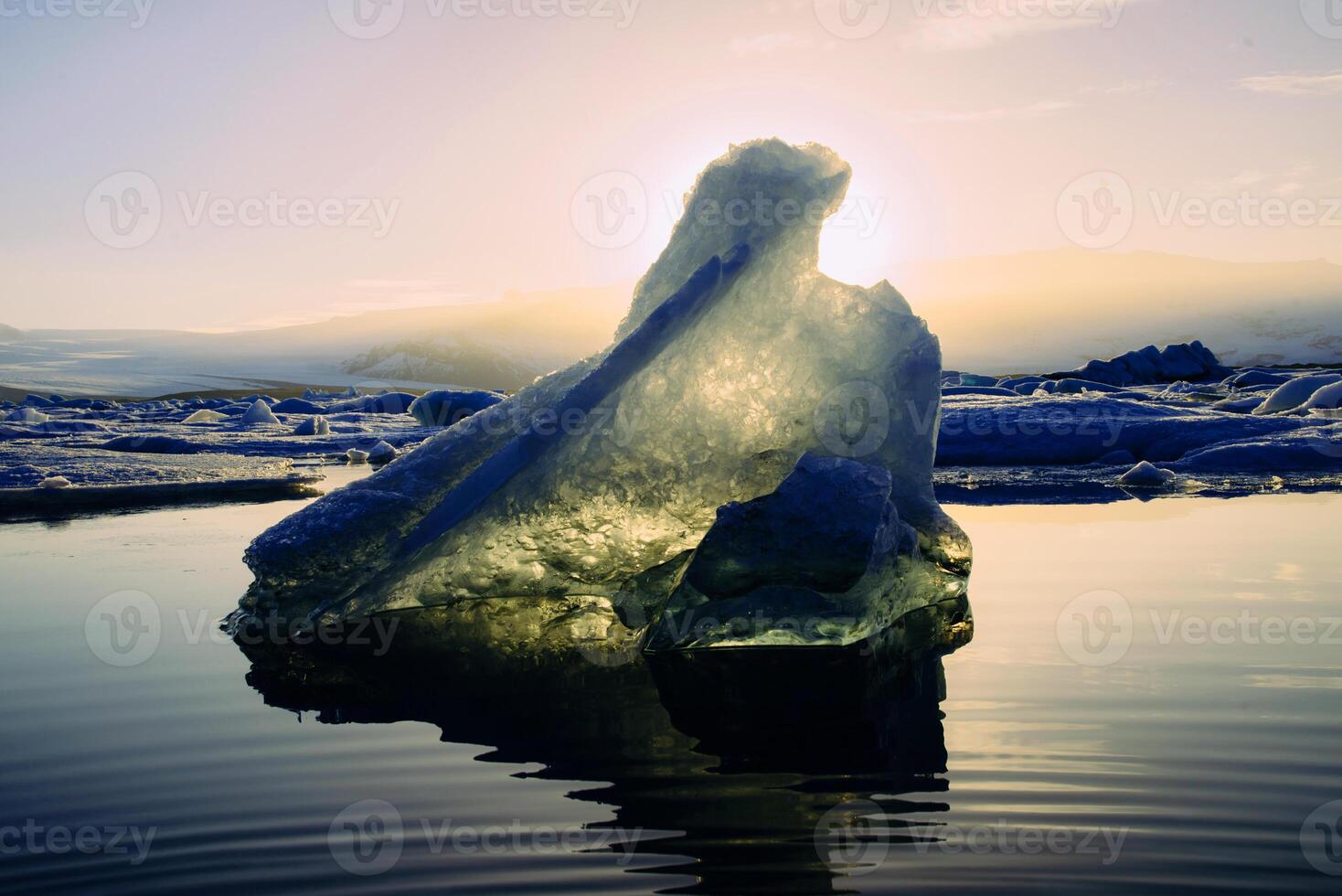 beautiful sea winter ambiance with large blue sky in he sky surface hills. photo