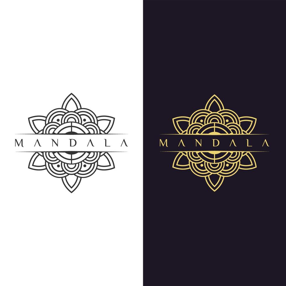 mandala - vector logo icon illustration