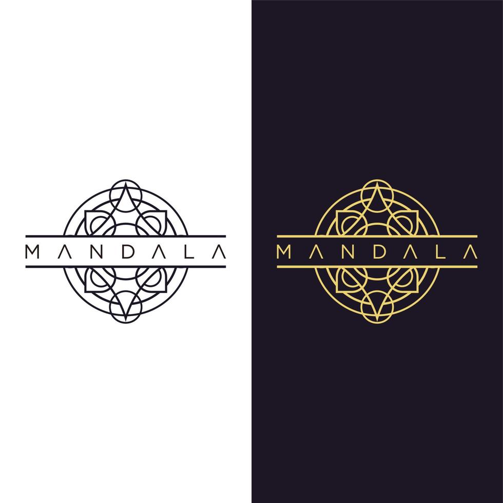 mandala - vector logo icon illustration