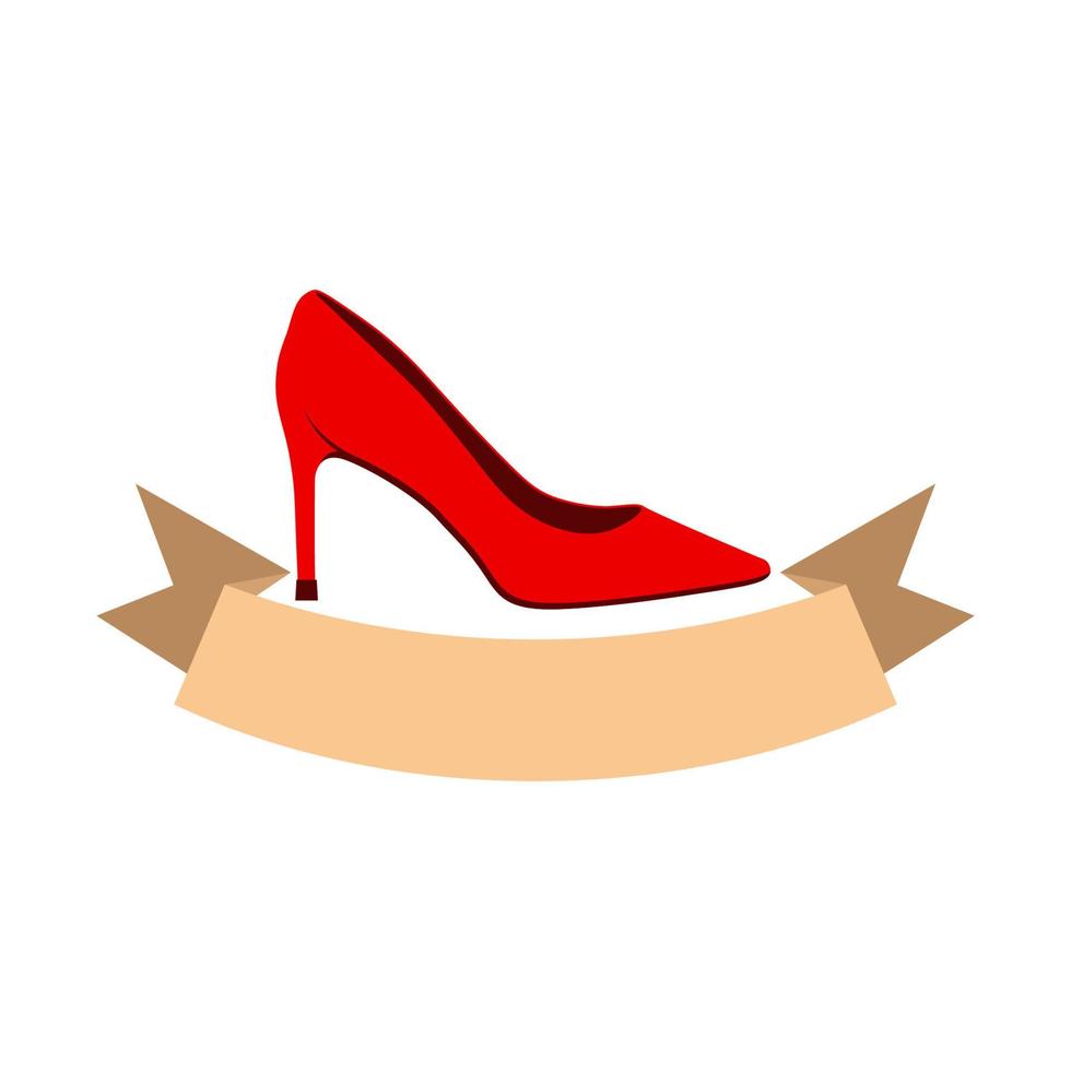 gráfico de vector de ilustración del logotipo de tacones altos. perfecto para usar en empresas de moda