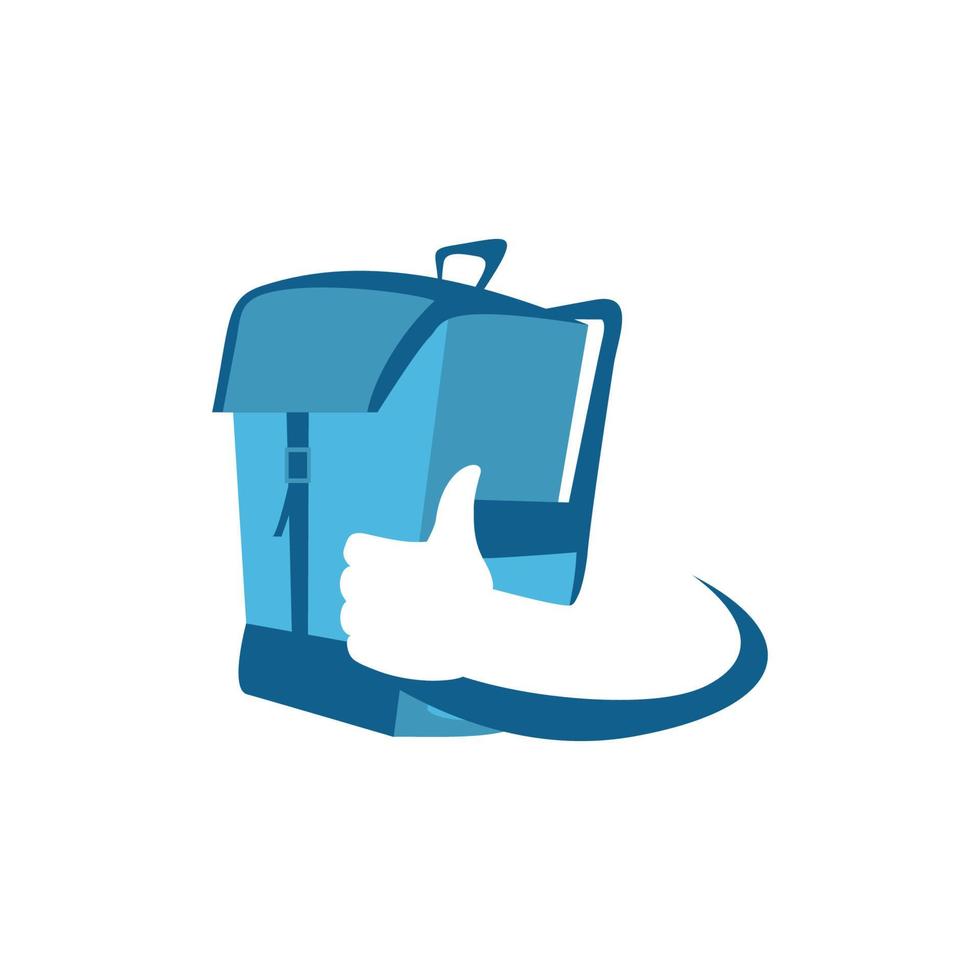 Illustration Vector Graphic of Best Backpack Logo. Perfect to use for Technology Company