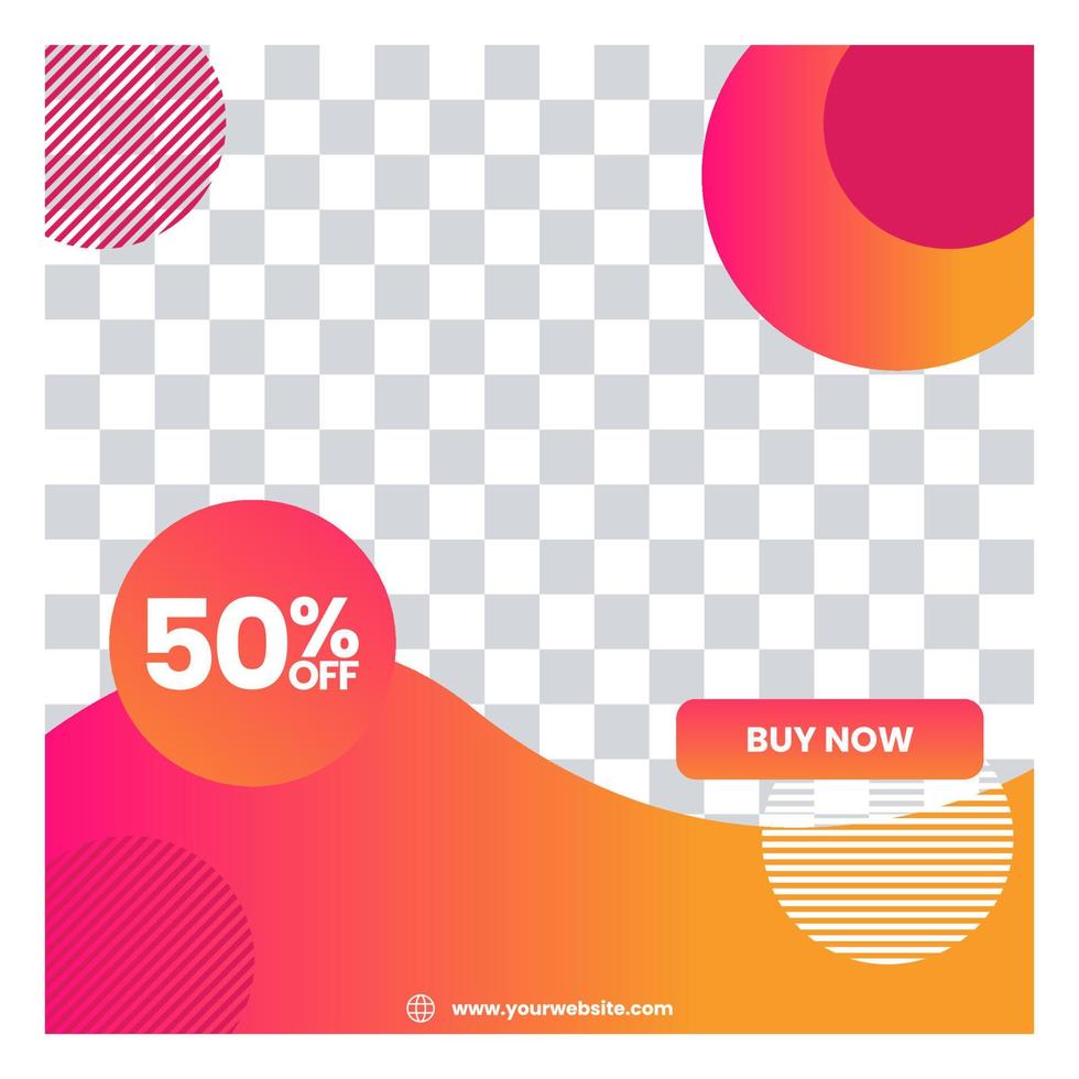 Social Media Post Template vector