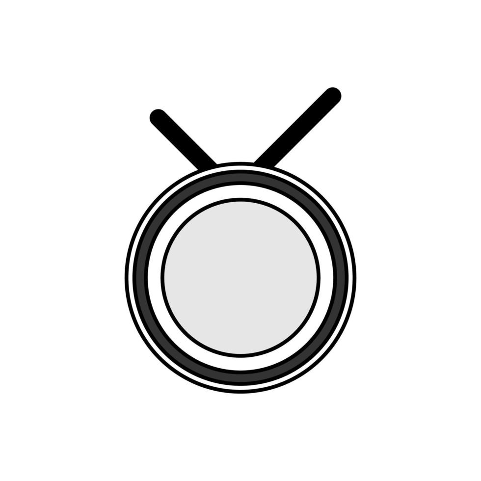 Illustration Vector Graphic of Plate Television Logo. Perfect to use for Food Company