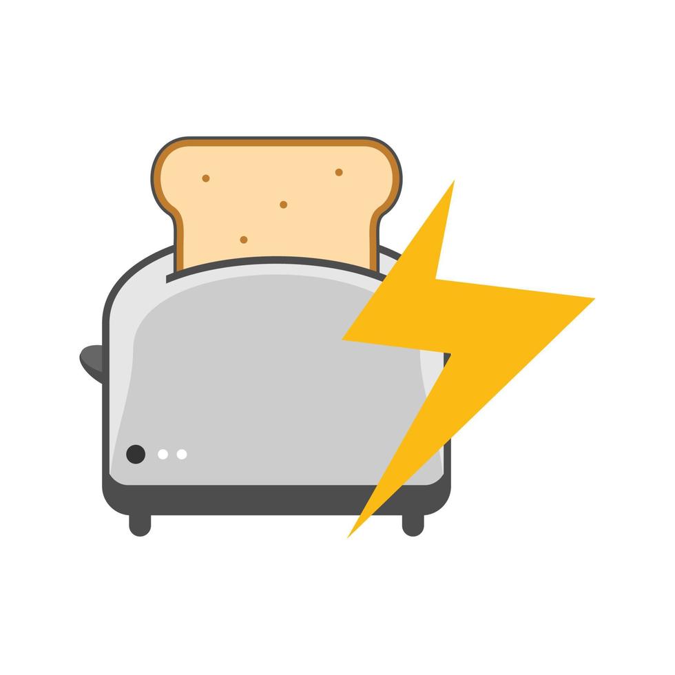 Illustration Vector Graphic of Flash Toaster Logo. Perfect to use for Technology Company