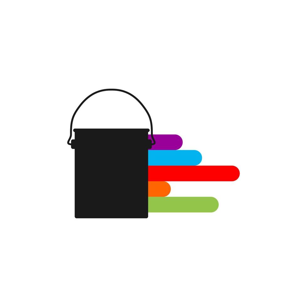 Illustration Vector Graphic of Colorful Paint Logo