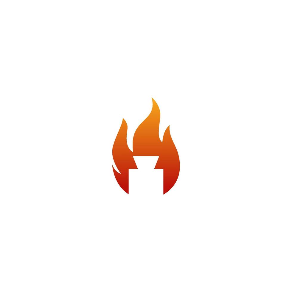 Ilustración vectorial gráfico del logotipo de la cámara de fuego vector