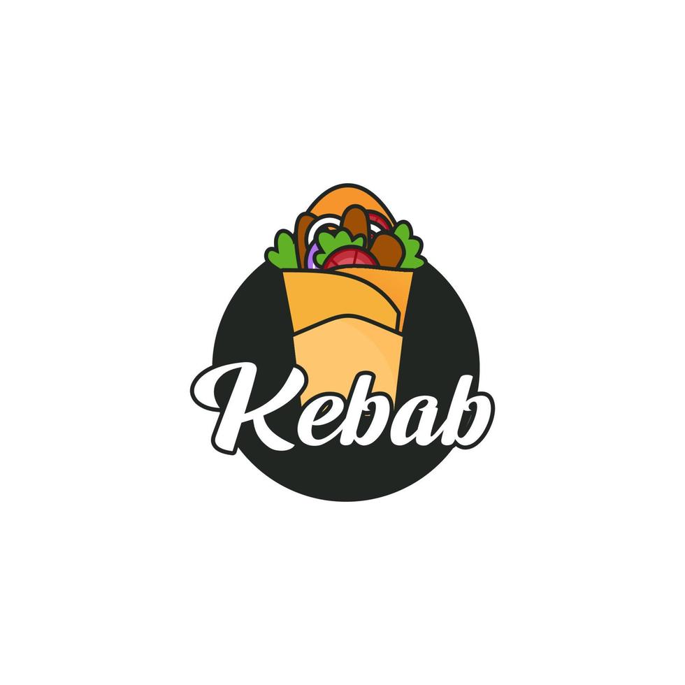 Modern Kebab Logo vector