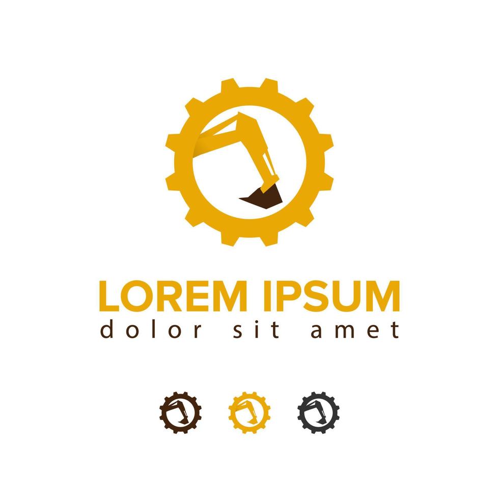 Illustration Vector Graphic of Excavator Logo. Perfect to use for Construction Company