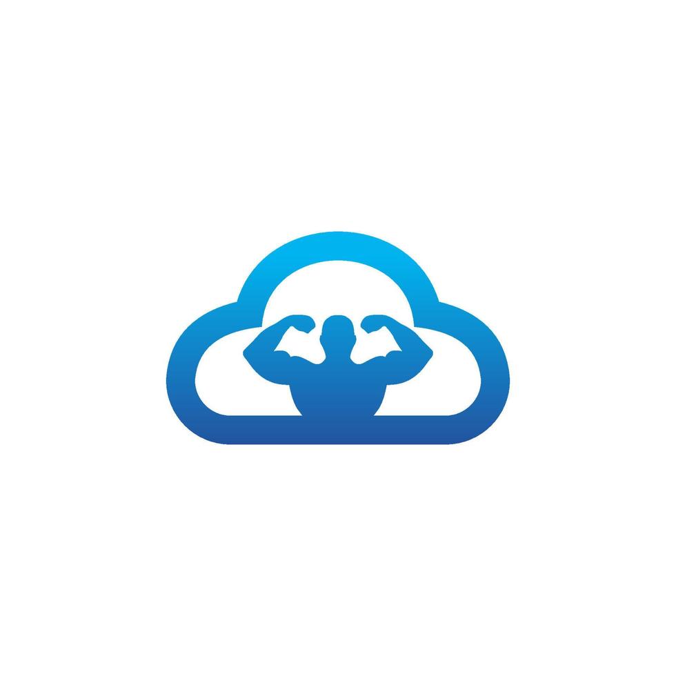 Illustration Vector Graphic of Cloud Gym Logo