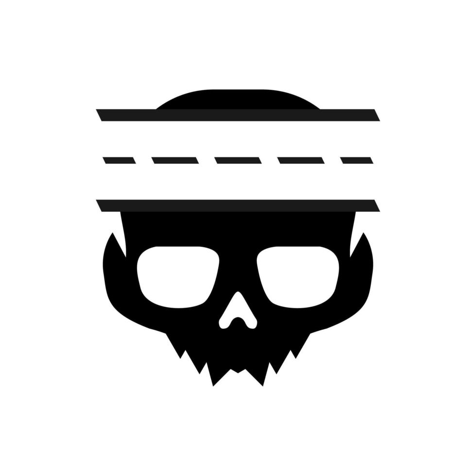 Illustration Vector Graphic of Skull Way Logo. Perfect to use for Technology Company
