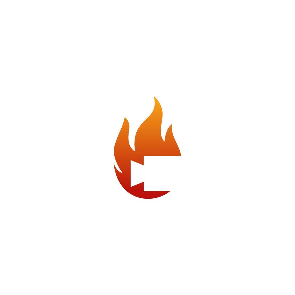 Illustration Vector Graphic of Fire Camera Logo