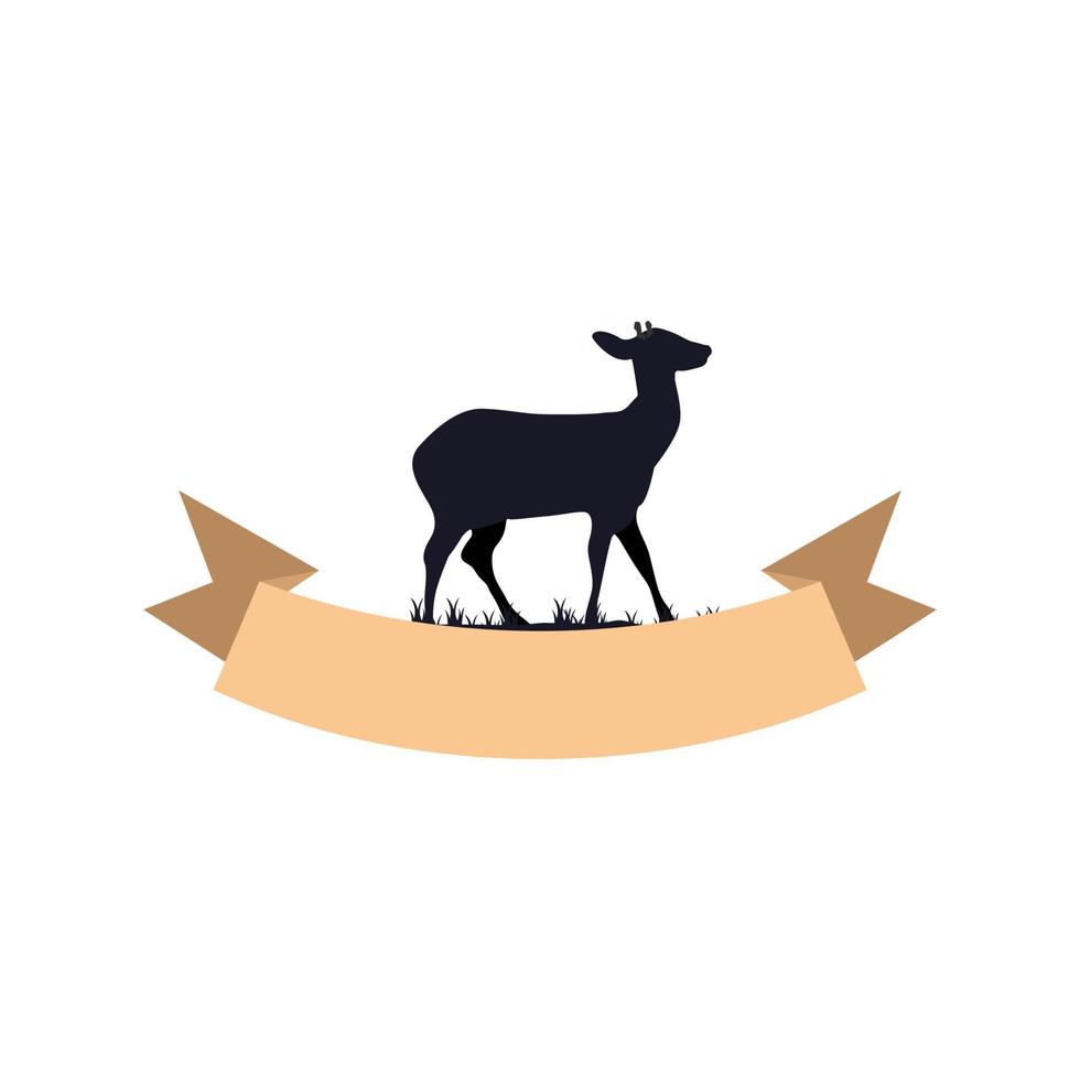 gráfico de vector de ilustración del logotipo de ciervo. perfecto para usar en empresas de tecnología