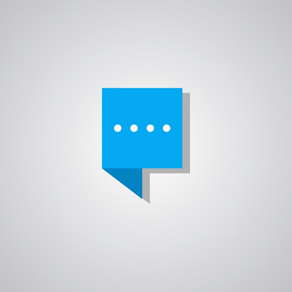 Illustration Vector Graphic of Rectangle Chat Logo. Perfect to use for Application Company