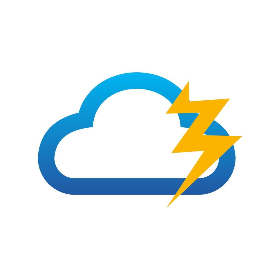 Illustration Vector Graphic of Thunder Cloud. Perfect to use for Technology Company