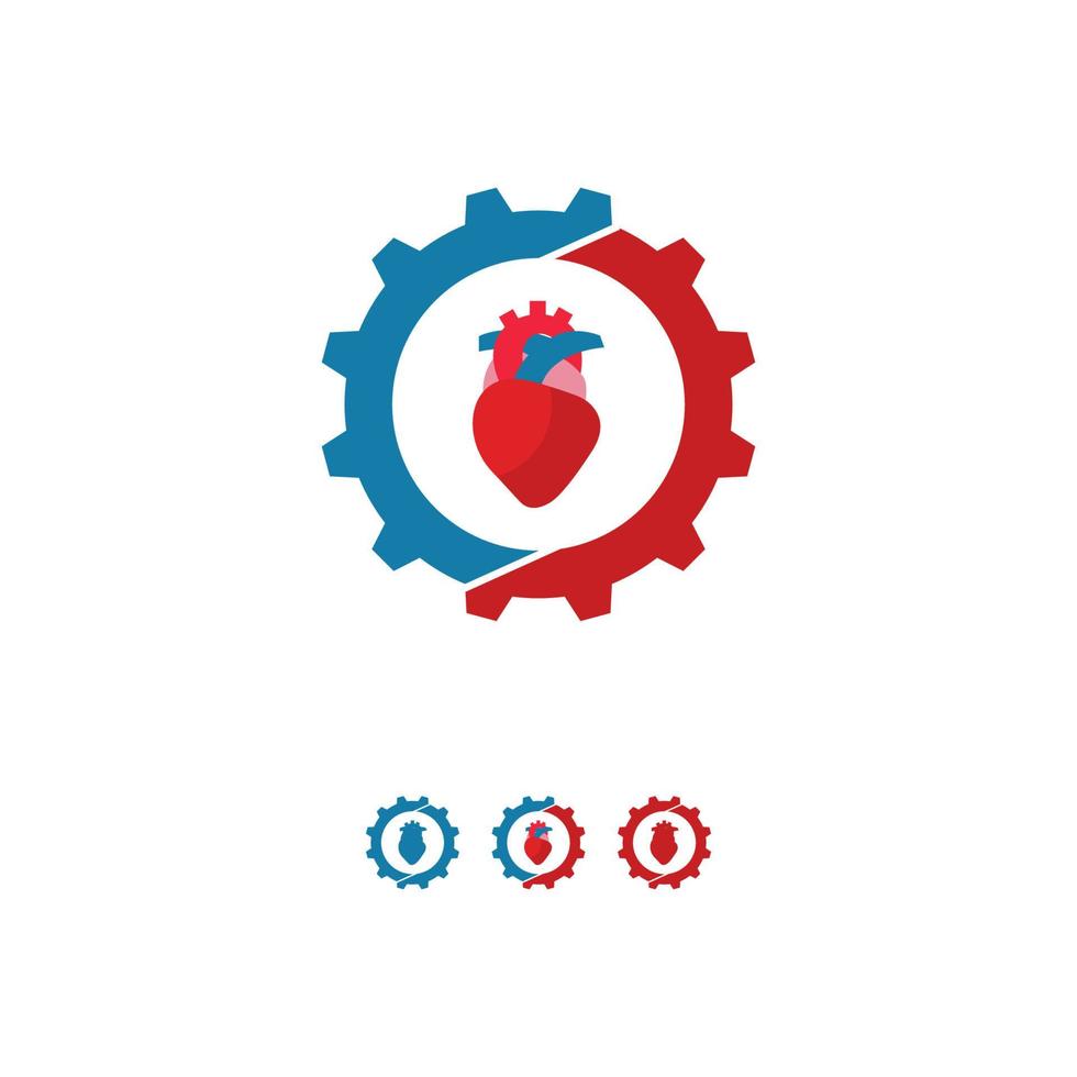 Illustration Vector Graphic of Mechanical Heart. Perfect to use for Automotive Company