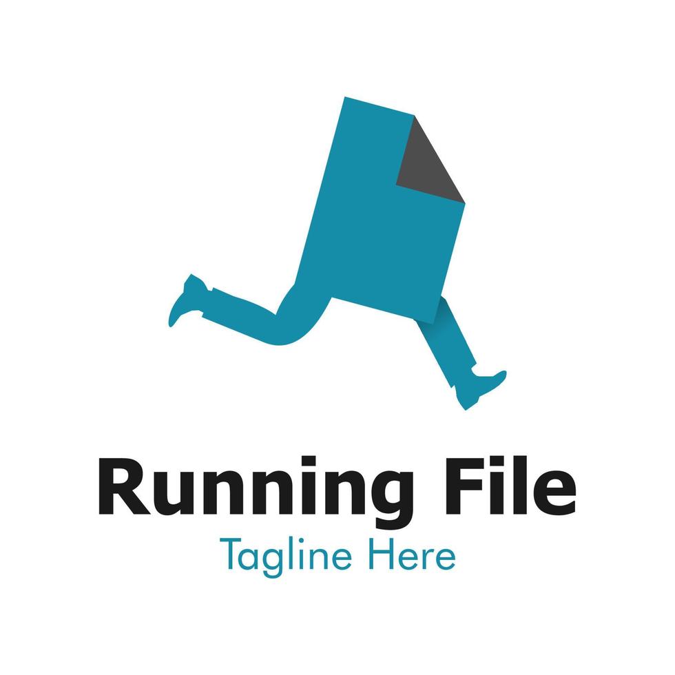 Illustration Vector Graphic of Running File Logo. Perfect to use for Technology Company