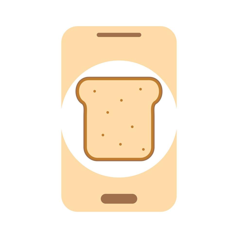 gráfico de vector de ilustración del logotipo de pan. perfecto para usar en empresas de tecnología