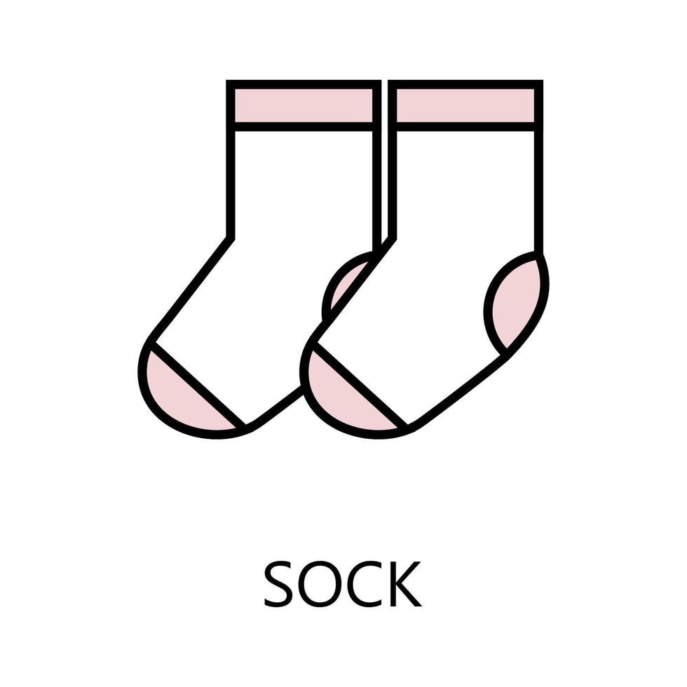 Sock icon. Trendy flat vector Sock icon on white background, vector illustration can be use for web and mobile