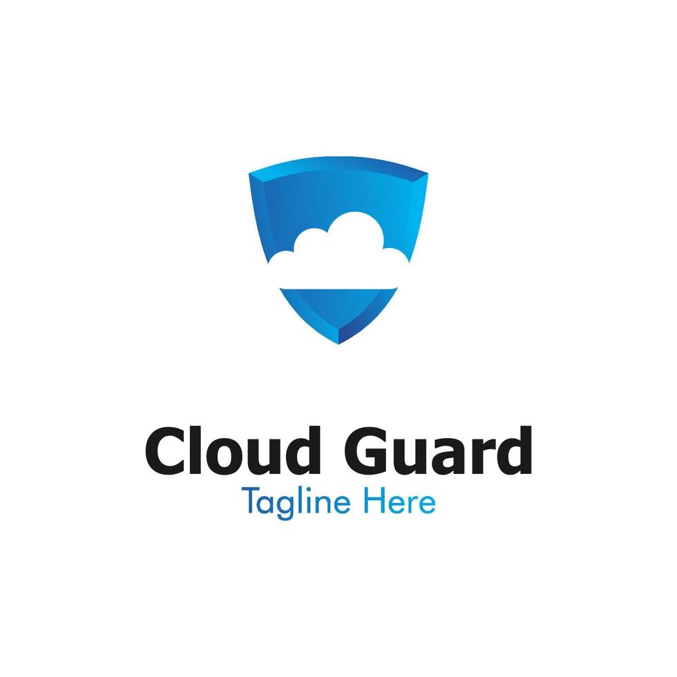 Illustration Vector Graphic of Cloud Guard Logo. Perfect to use for Technology Company