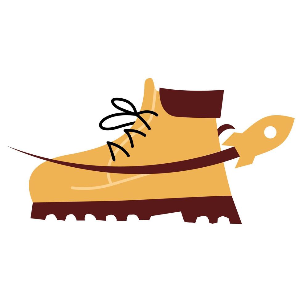 Illustration Vector Graphic of Rocket Safety Shoes Logo. Perfect to use for Technology Company