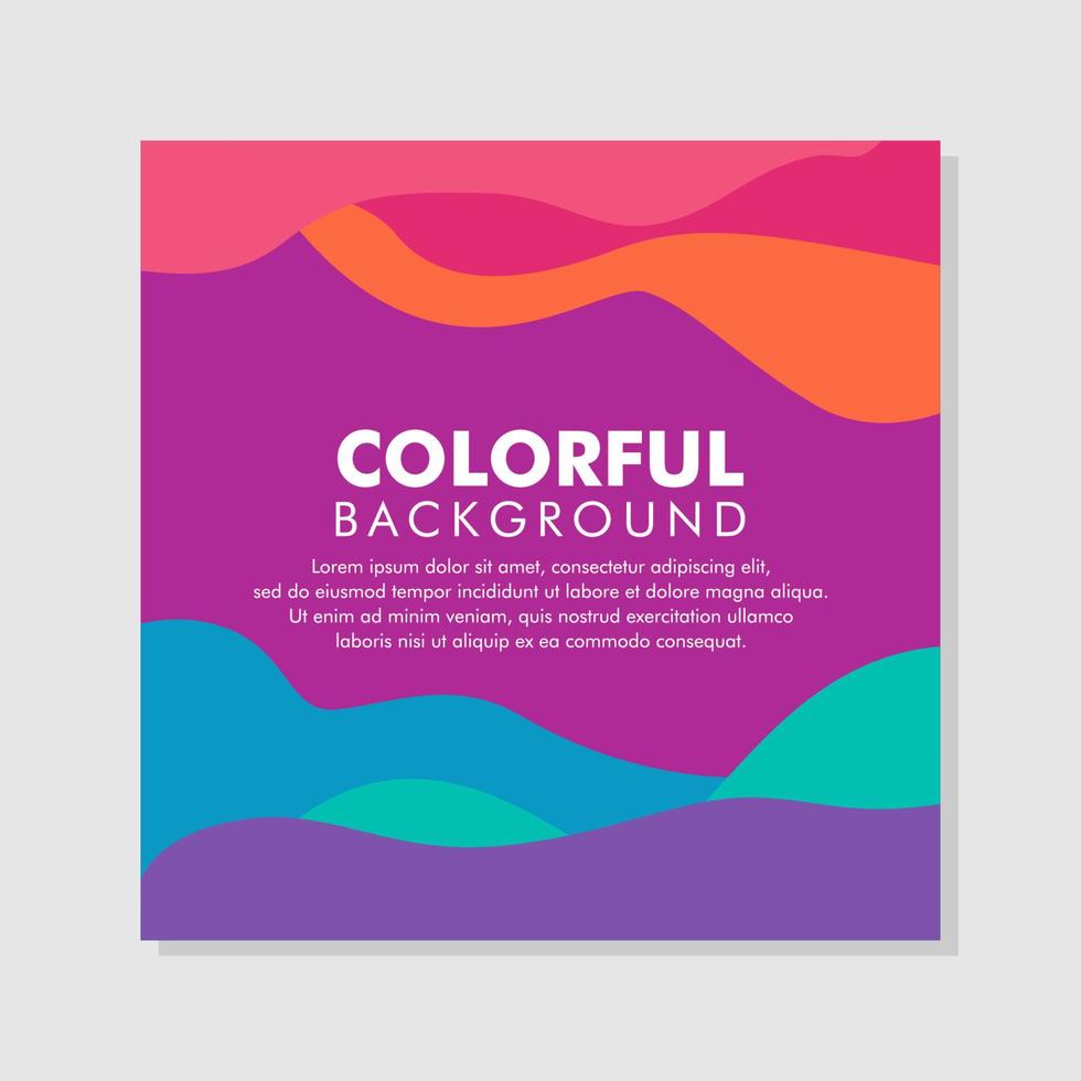 Minimal Creative Colorful Background. Modern Horizontal Composition. Abstract Illustration. vector