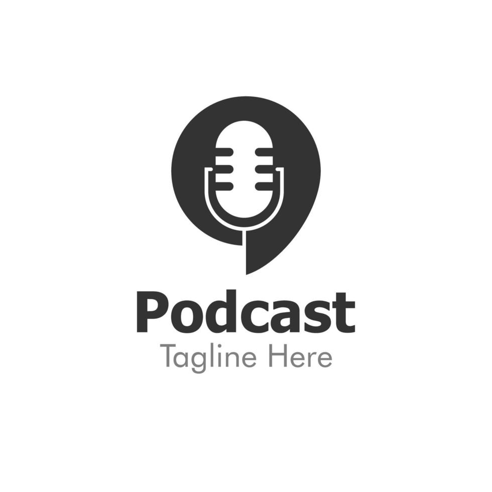 Illustration Vector Graphic of Podcast Logo. Perfect to use for Technology Company