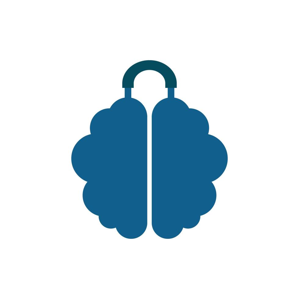 Illustration Vector Graphic of Brain Suitcase Logo. Perfect to use for Technology Company