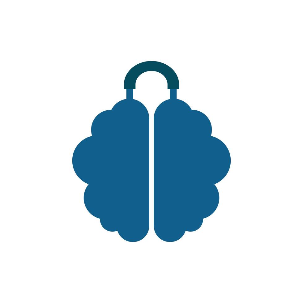 Illustration Vector Graphic of Brain Suitcase Logo. Perfect to use for Technology Company