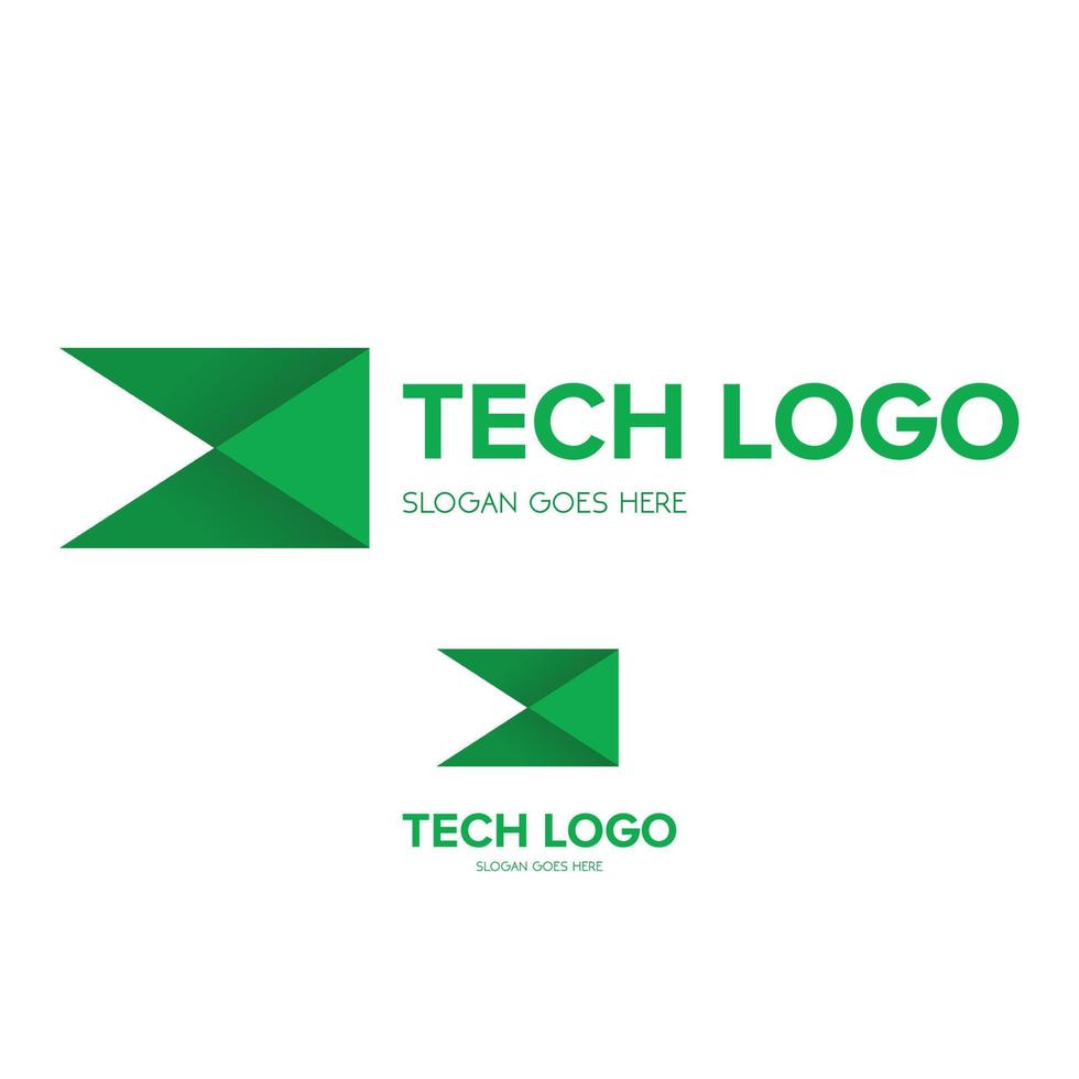 gráfico de vector de ilustración del logotipo de marcador de triángulo. perfecto para usar en empresas de tecnología