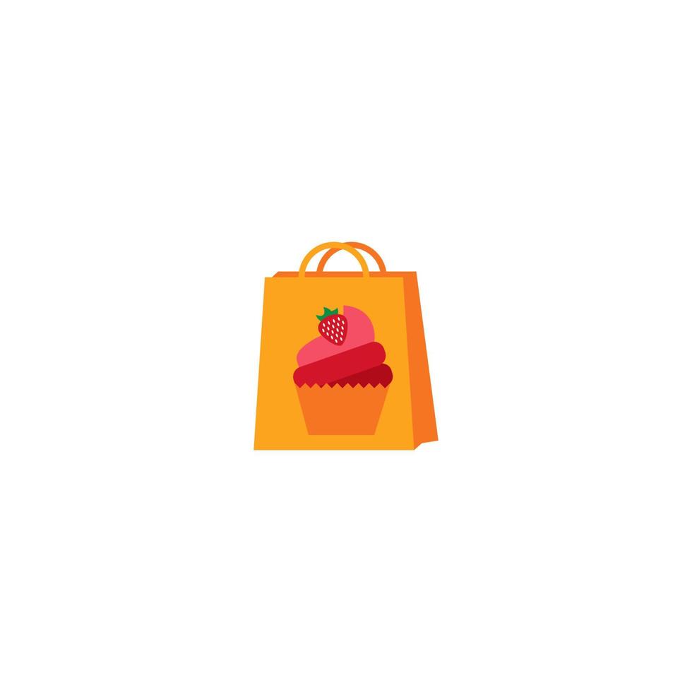 Illustration Vector Graphic of Cake Bag. Perfect to use for Bakery Store
