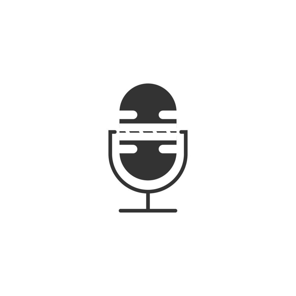Illustration Vector Graphic of on road Podcast Logo. Perfect to use for Technology Company