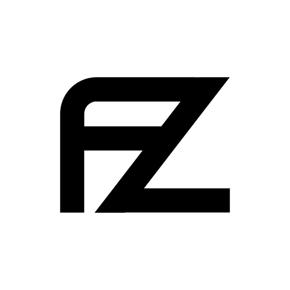gráfico vectorial de ilustración del logotipo de la letra fz moderna. perfecto para usar en empresas de tecnología vector